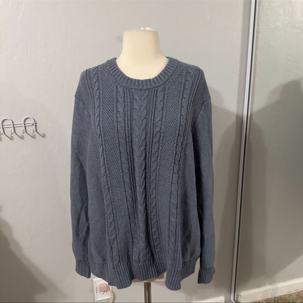 GAP Blue Cable Knit Sweater